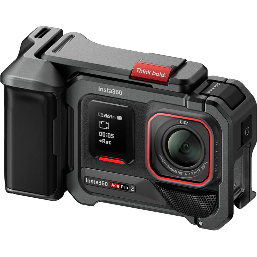 Insta360 Ace Pro 2 fitted with Xplorer Grip Kit
