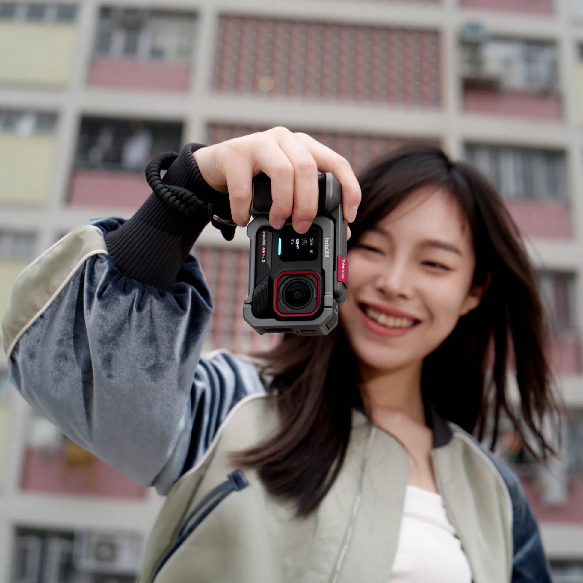 Insta360 Ace Pro 2 fitted with Xplorer Grip Kit
