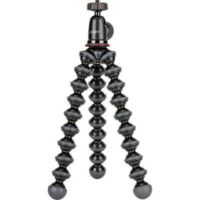 Versatile for supporting your gear, this tripod has legs made up of several joints that allow you to wrap it around objects and adapt it.
