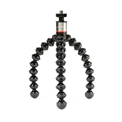 Flexible tripod stand on a white background