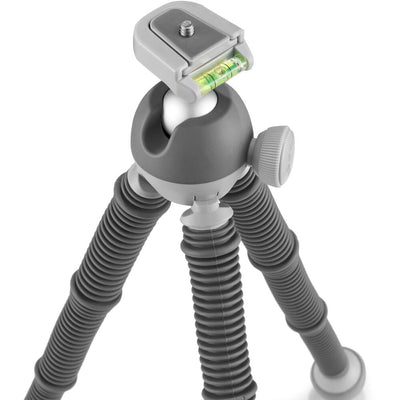 The durable aluminium Joby Podzilla Tripod is designed for content creators who can now achieve a stable, level platform to record, even on uneven terrain.