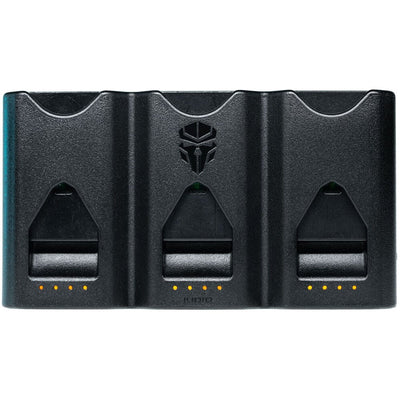 The Jupio Tri-Charge swiftly charges three Nikon EN-EL15 batteries, included is a USB-C cable for quick charging.