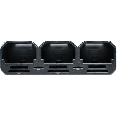 The Tri-Charge serves as a power bank, utilising fully charged camera batteries to revive USB devices like smartphones and tablets on the move.