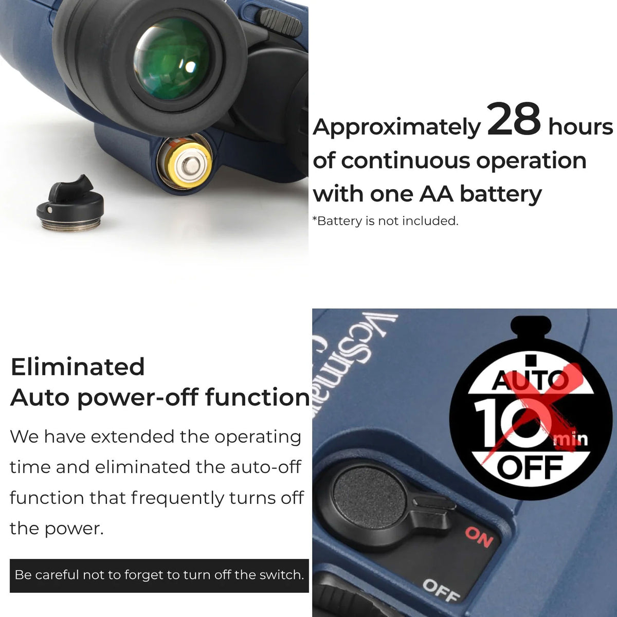 Kenko VcSmart Cellarto WP 15x42 image-stabilised binoculars
