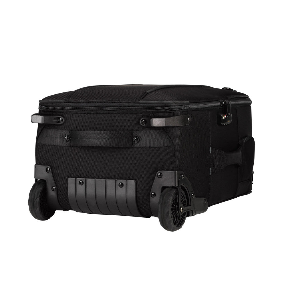Tenba Roadie Roller 24 (Black) — professional rolling camera case with customizable dividers, wheels, and weatherproof materials for travel protection