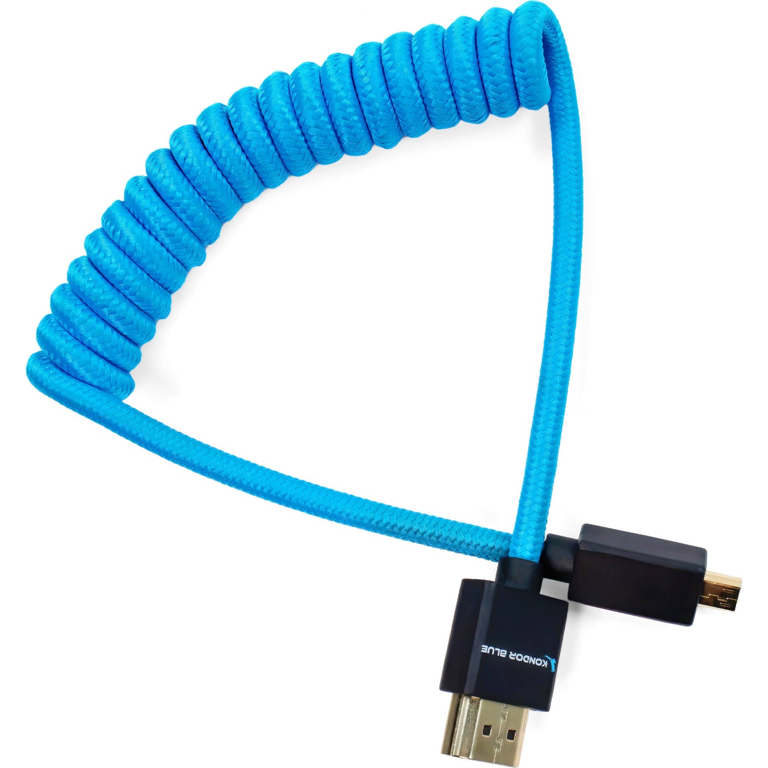 Kondor Blue Coiled Micro HDMI to HDMI Cable (Blue) – Outdoorphoto