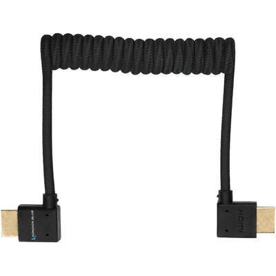 Stay organised with the Coiled HDMI Type A Right Angle Cable. Compatible with 4K60 and 18Gb/s speed for premium video and audio signals. 