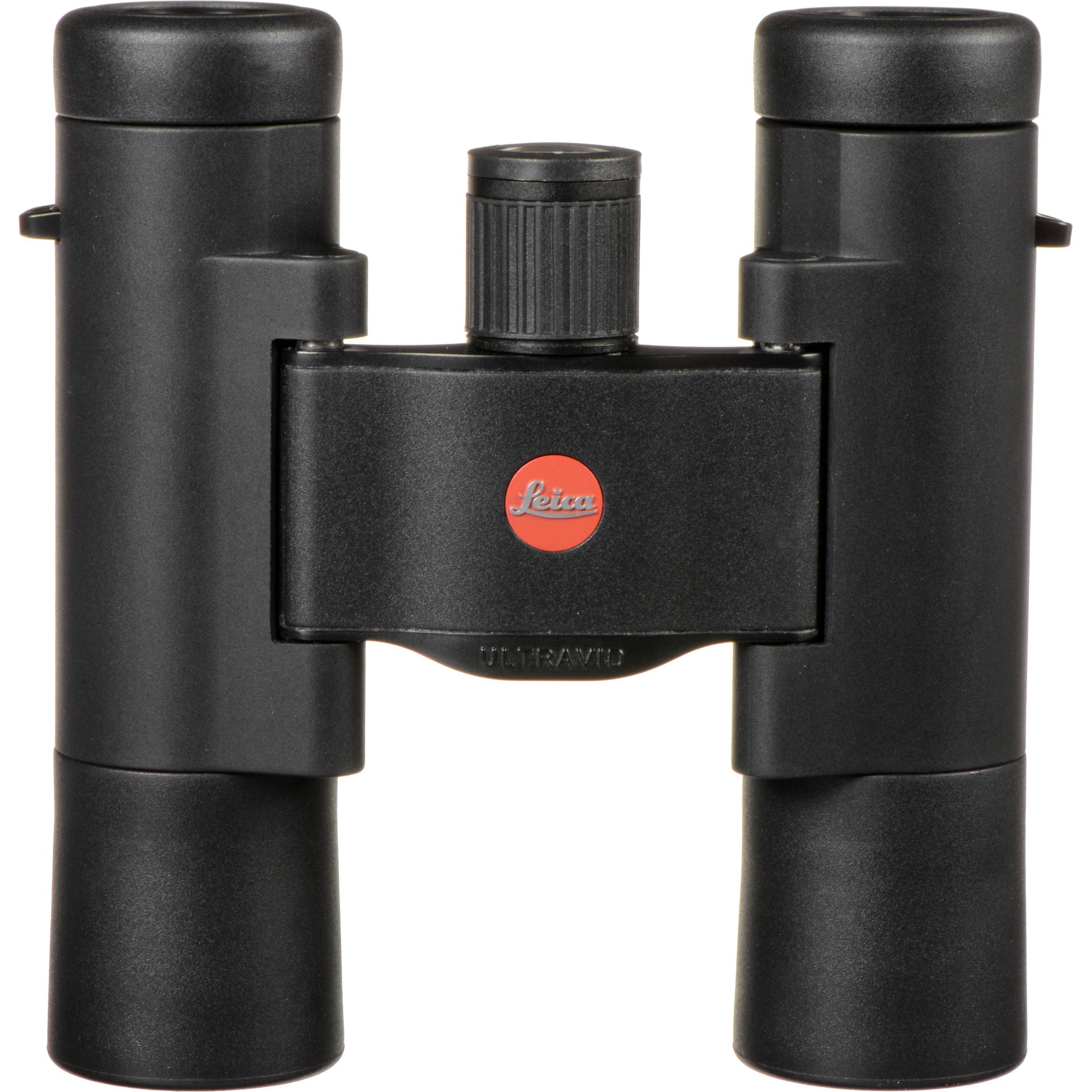 Leica Ultravid 10x25 BR compact binoculars with 10x magnification and waterproof black rubber armour.