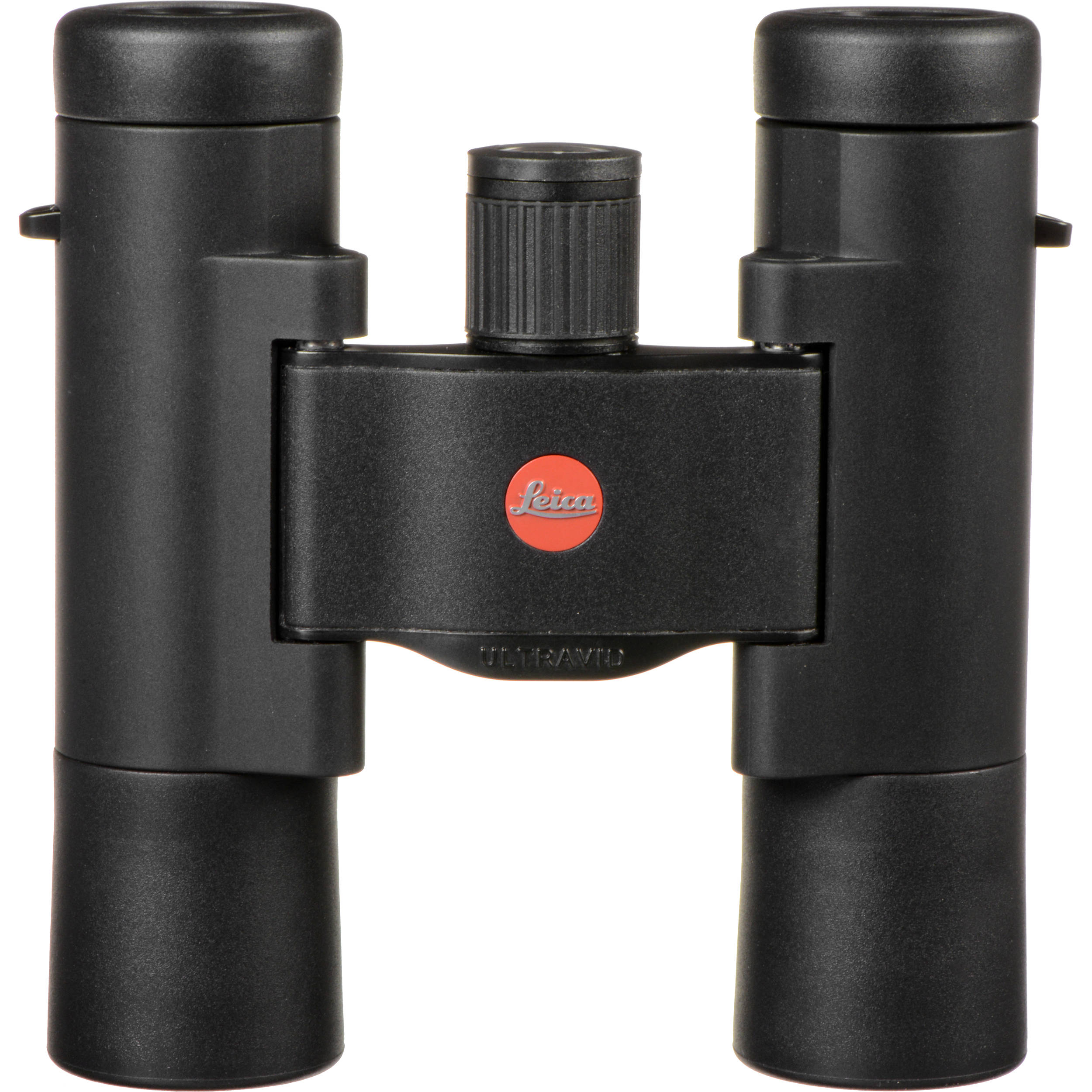 Leica Ultravid 10x25 BR compact binoculars with 10x magnification and waterproof black rubber armour.