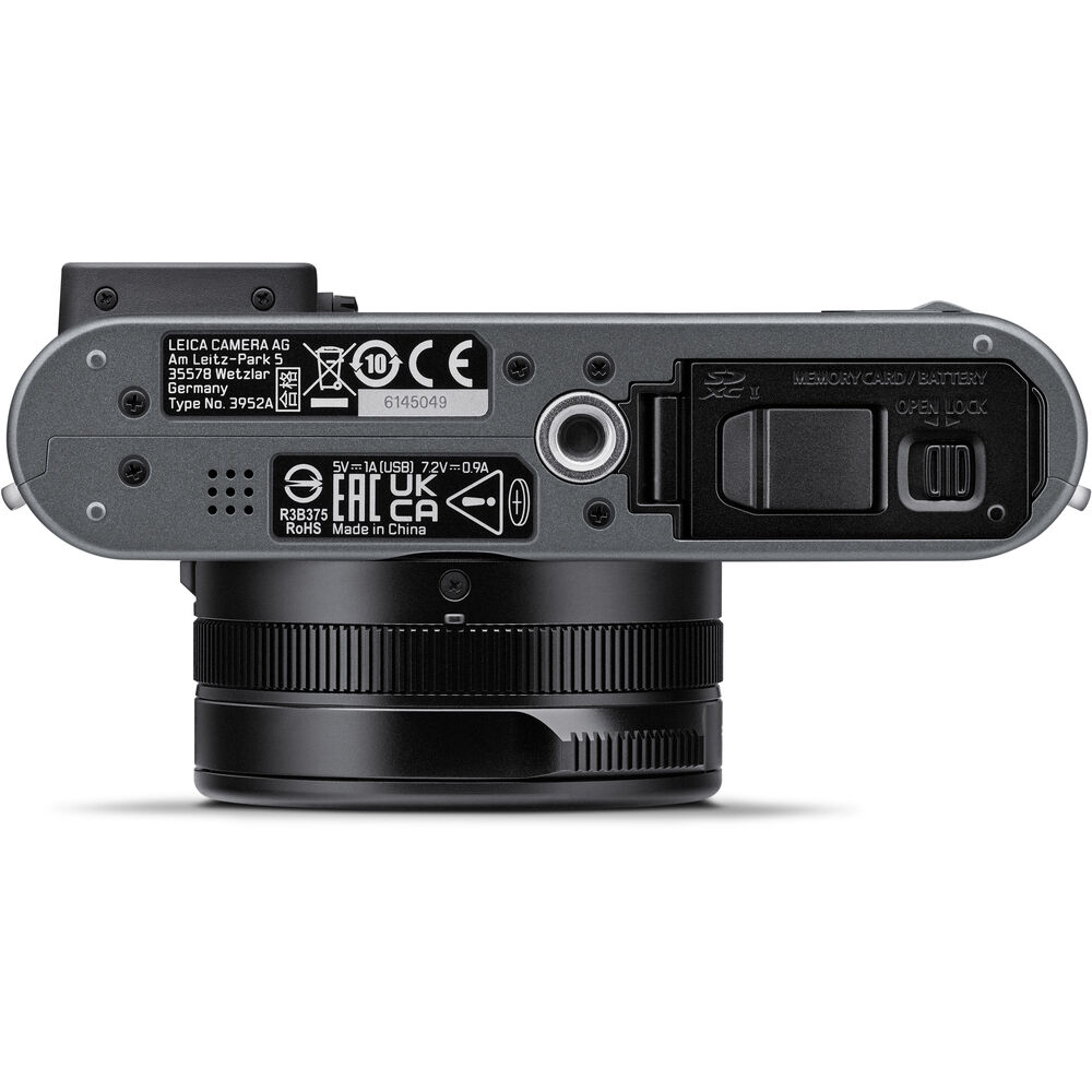 Leica D-Lux 8 Metal Grey compact camera bottom view