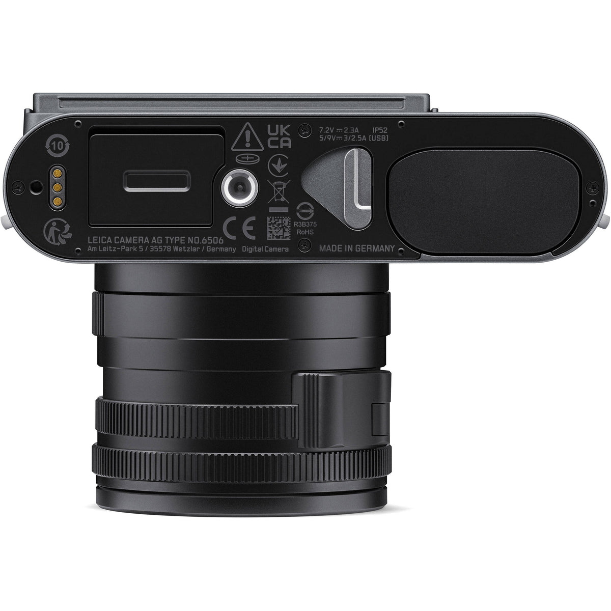 Leica Q3 Compact Camera - bottom view 