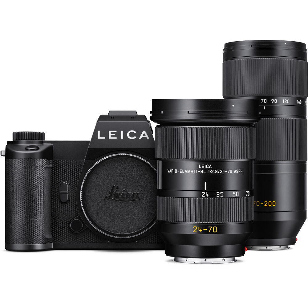 Leica SL3-P with 24-70mm nd 70-200mm lenses
