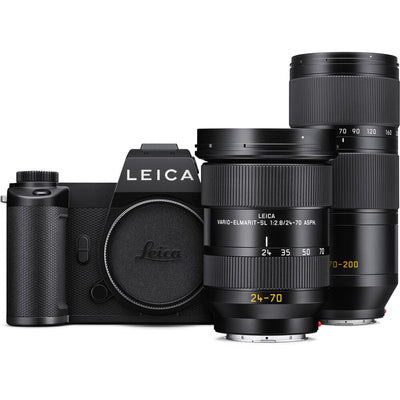 Leica SL3-P with 24-70mm nd 70-200mm lenses