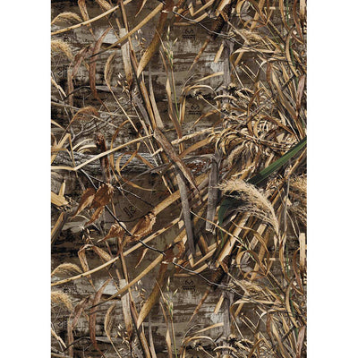 LensCoat Realtree Max5 camo cover for Sony FE 400-800mm lens with clear control windows.