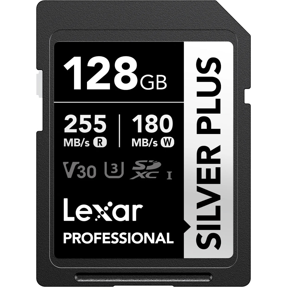 Durable Lexar SILVER PLUS SD Card designed for 4K video recording