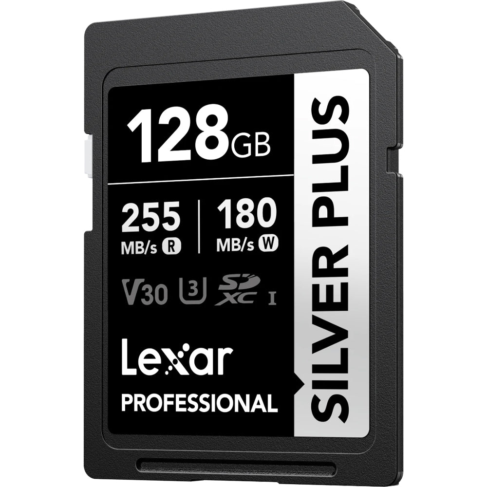 Durable Lexar SILVER PLUS SD Card designed for 4K video recording