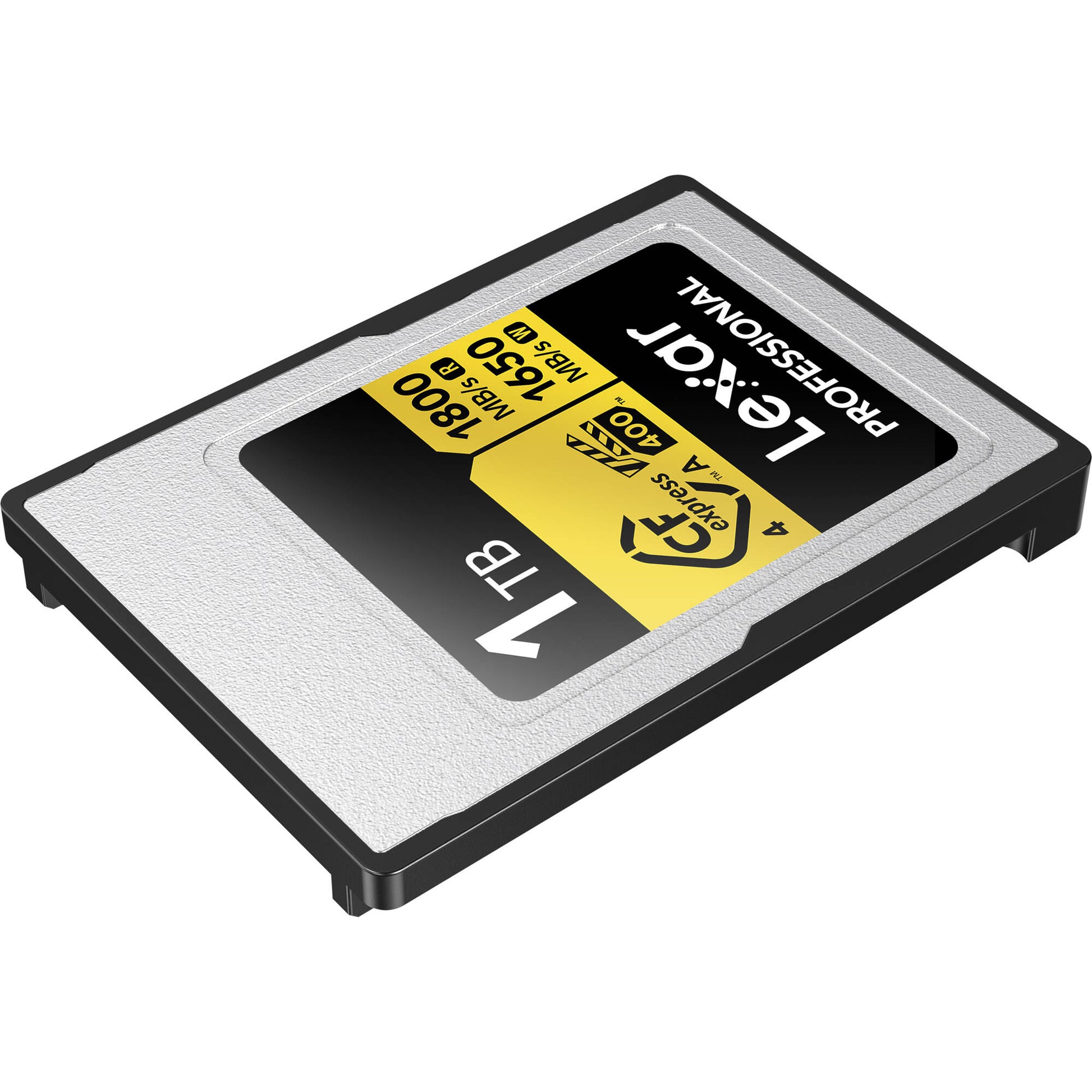 High-speed Lexar 640GB CFexpress Type A card for professional cameras and fast 8K video capture.