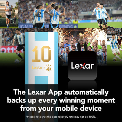 Lexar SL500 1TB Portable SSD AFA Edition - showing back-up features 