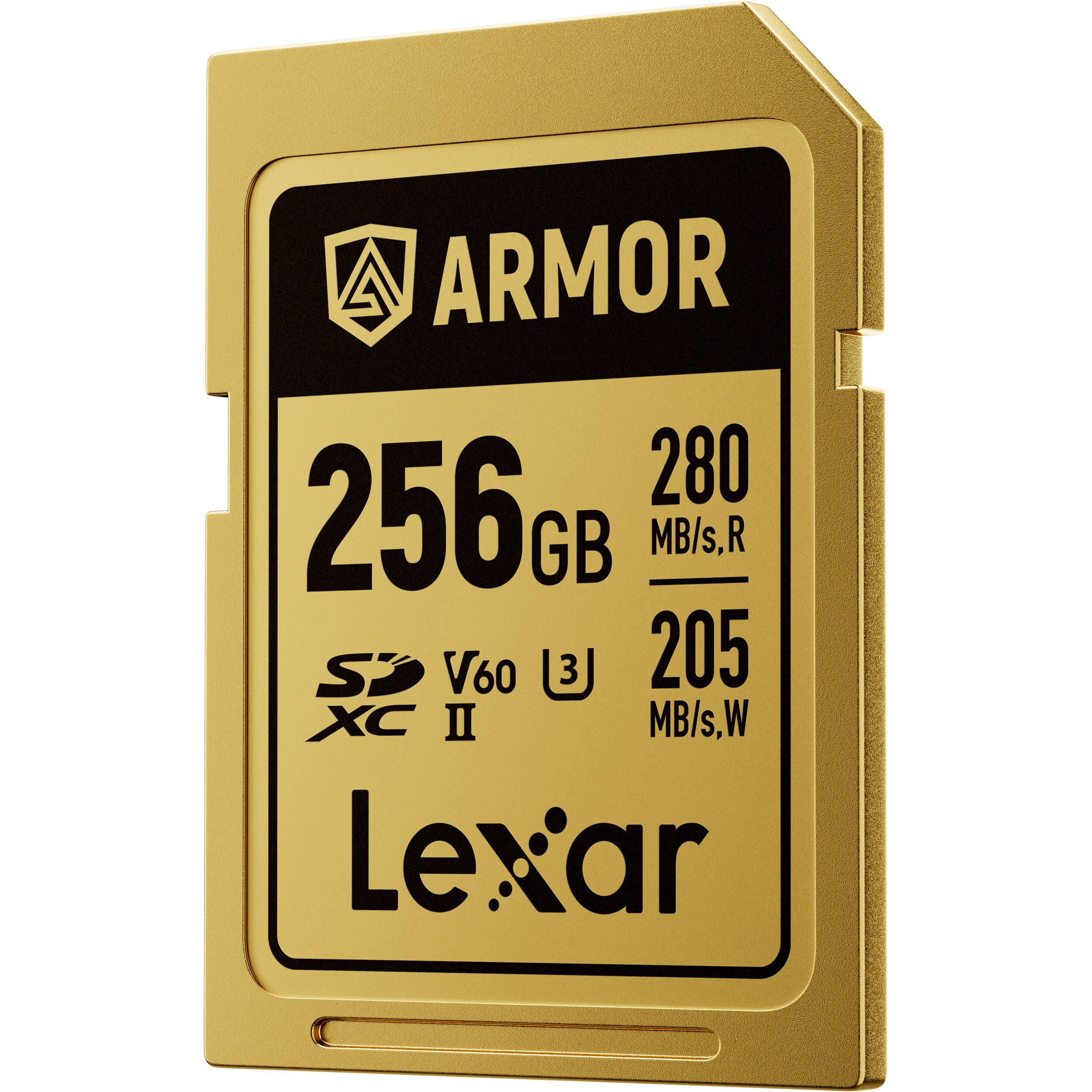 Lexar 256GB ARMOR Gold UHS-II SDXC Memory Card (280 MB/s)