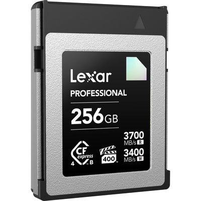 Lexar Professional CFexpress 4.0 Type B memory card high speed reliable storage for 8K RAW video and professional photography