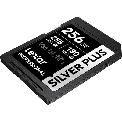 Durable Lexar SILVER PLUS SD Card designed for 4K video recording
