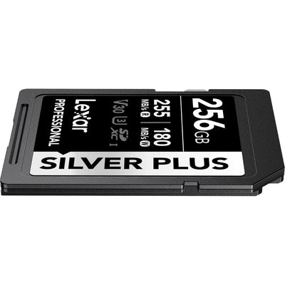 Durable Lexar SILVER PLUS SD Card designed for 4K video recording
