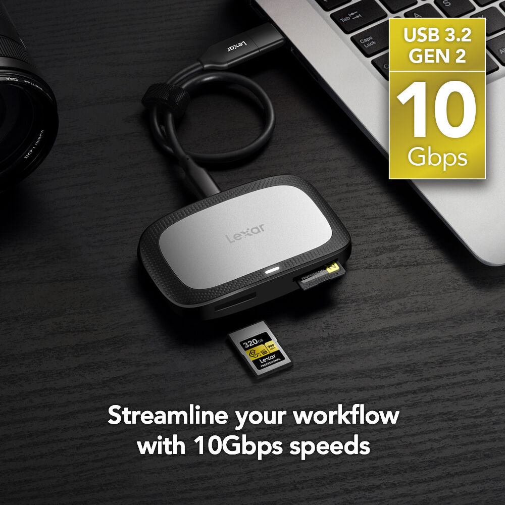 Durable Lexar CFexpress Type A memory card for cinema-quality video capture