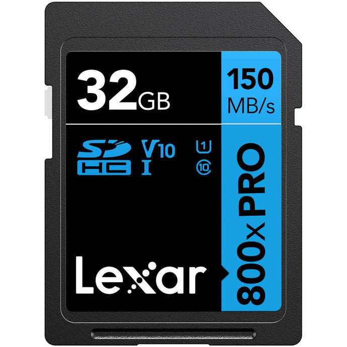 Uhs150 Lexar 32GB 800x PRO UHS-I SDXC Memory Card (150 MB/s) – Outdoorphoto
