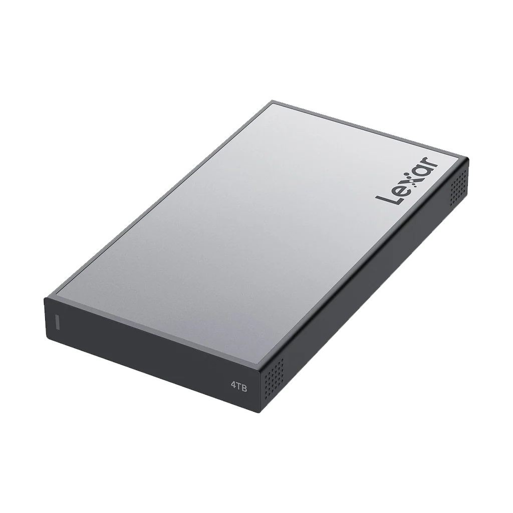 Lexar Professional Workflow Portable SSD for photographers and videographers.