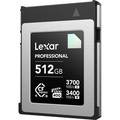 Lexar Professional CFexpress 4.0 Type B memory card high speed reliable storage for 8K RAW video and professional photography