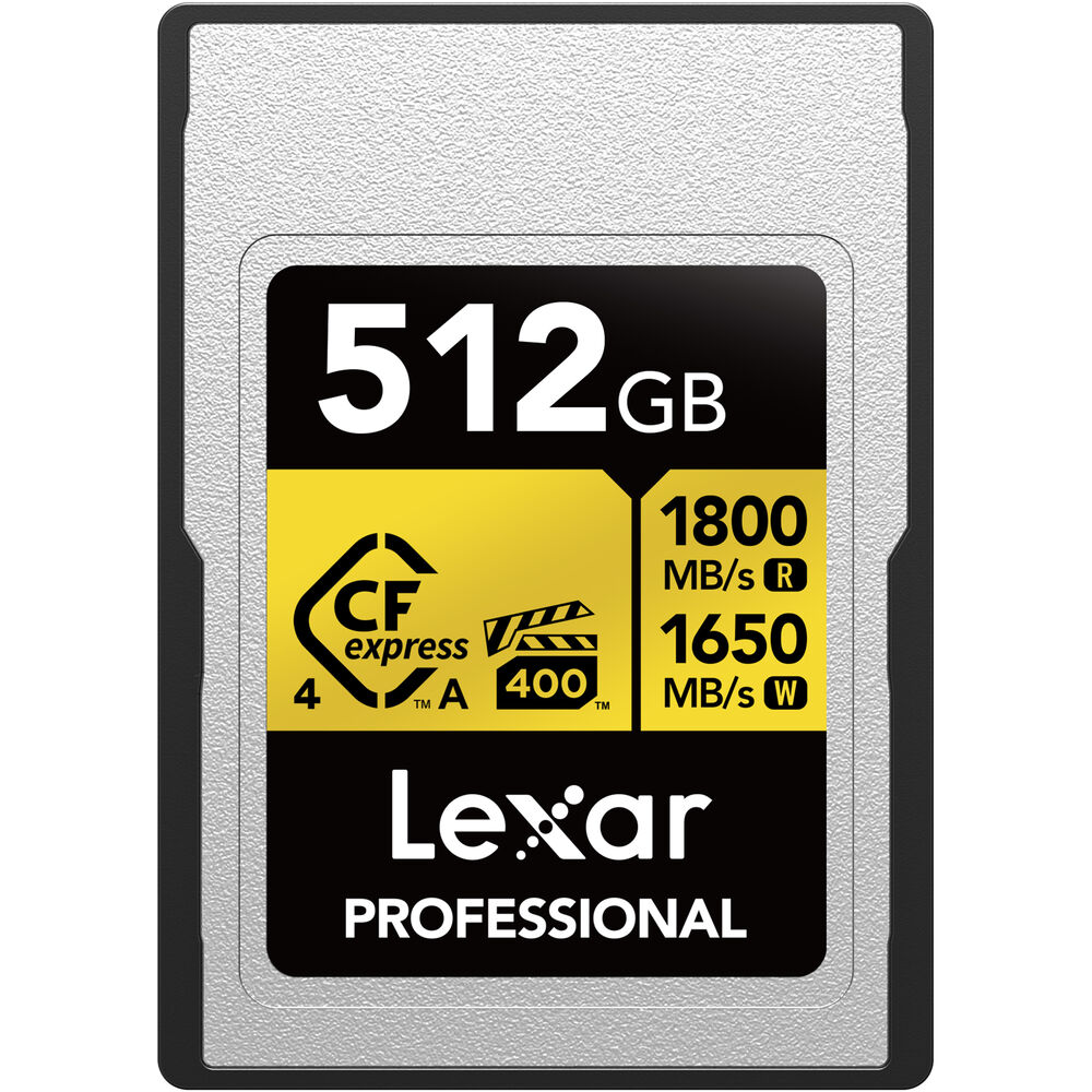 Lexar 512GB CFexpress 4.0 card for 8K video and photos