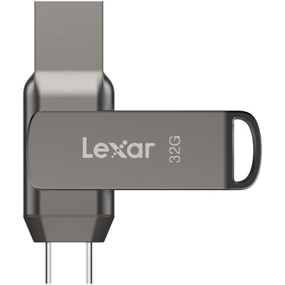Lexar JumpDrive Dual Drive D400 USB 3.1 Type-C (32GB) – versatile, high-speed storage for USB-C and USB-A devices.