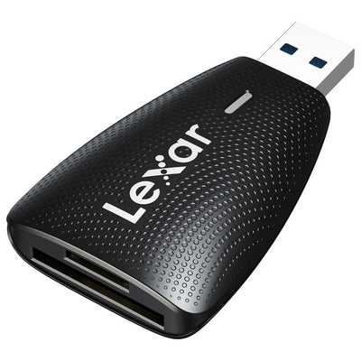 Lexar Multi-Card 2-in-1 USB 3.0 Reader – fast, efficient, and compatible with SD and microSD cards for quick photo and video transfers.