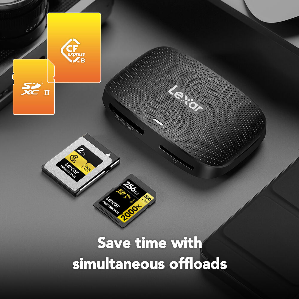 Lexar カードリーダー　CF Lexar Professional CFexpress Type B/SD USB 3.2 Gen 2 Card Reader
