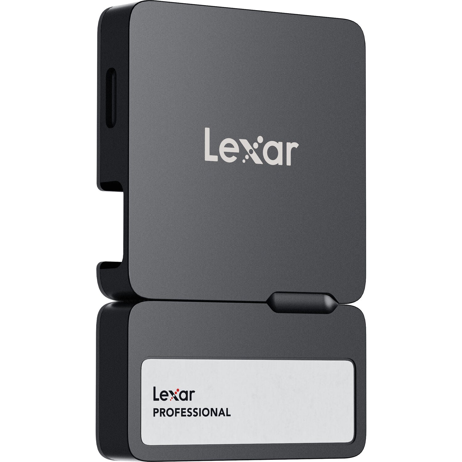 Lexar professional memory card reader on a white background