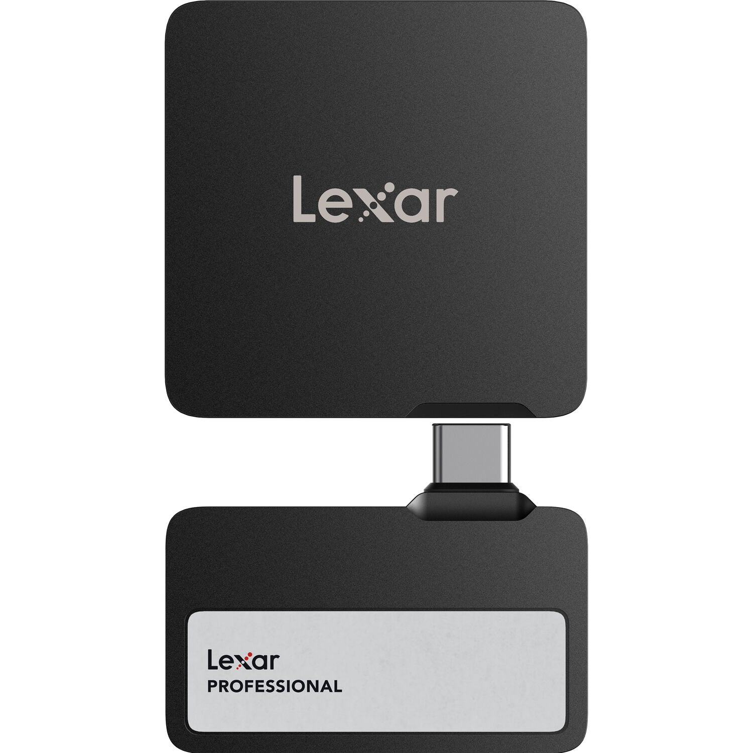 Lexar USB-C card reader on a white background