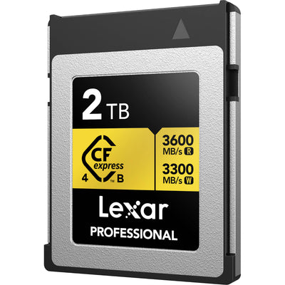 Capture high-quality 8K footage without delays using the Lexar CFexpress 4.0 Type B 2TB card, offering read speeds of 3600MB/s and write speeds of 3300MB/s.