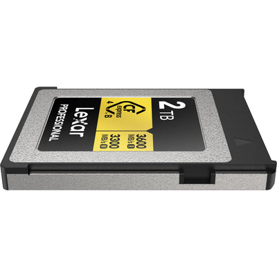 Capture high-quality 8K footage without delays using the Lexar CFexpress 4.0 Type B 2TB card, offering read speeds of 3600MB/s and write speeds of 3300MB/s.