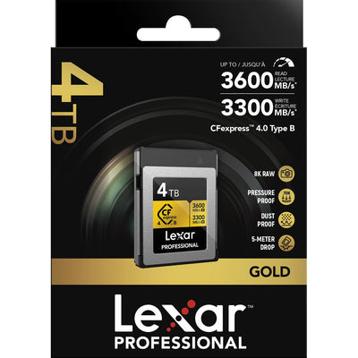 With 4TB of space, the Lexar CFexpress 4.0 Type B card reduces the need for frequent card changes during long shoots, ensuring smooth, creative sessions.
