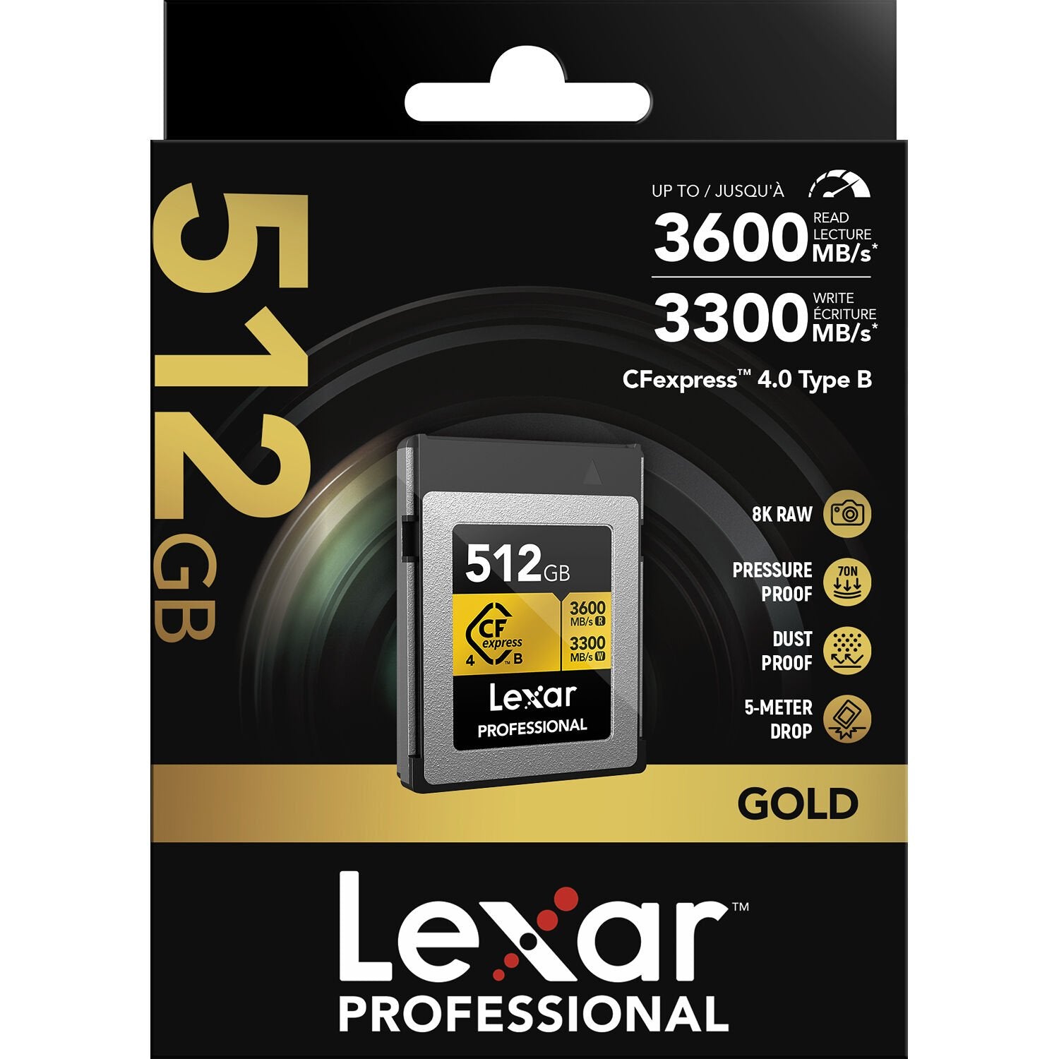 Lexar Professional Gold CFexpress 4.0 Type B Card (512GB)