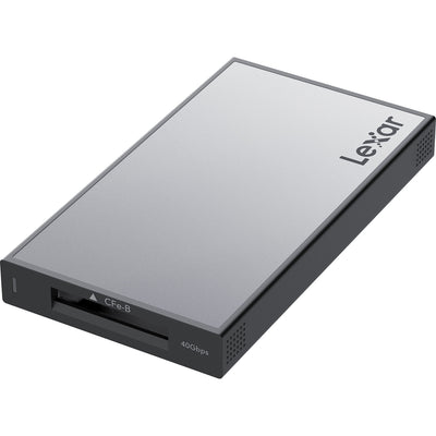 Designed for seamless workflow efficiency, the Lexar CFexpress 4.0 Type B Card Reader features 40Gb/s speeds and a scratch-resistant build.