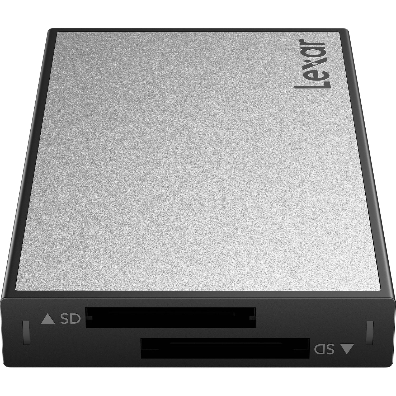 The Lexar Professional Workflow Dual-Slot SD UHS-II Card Reader enables simultaneous transfers with speeds up to 312MB/s per slot.