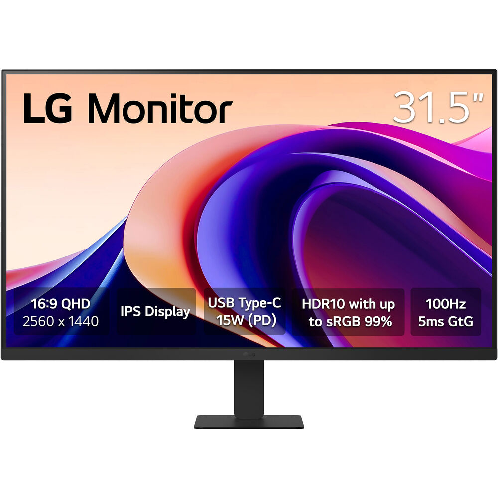 LG 32U631A-B 31.5-inch QHD HDR monitor on desk