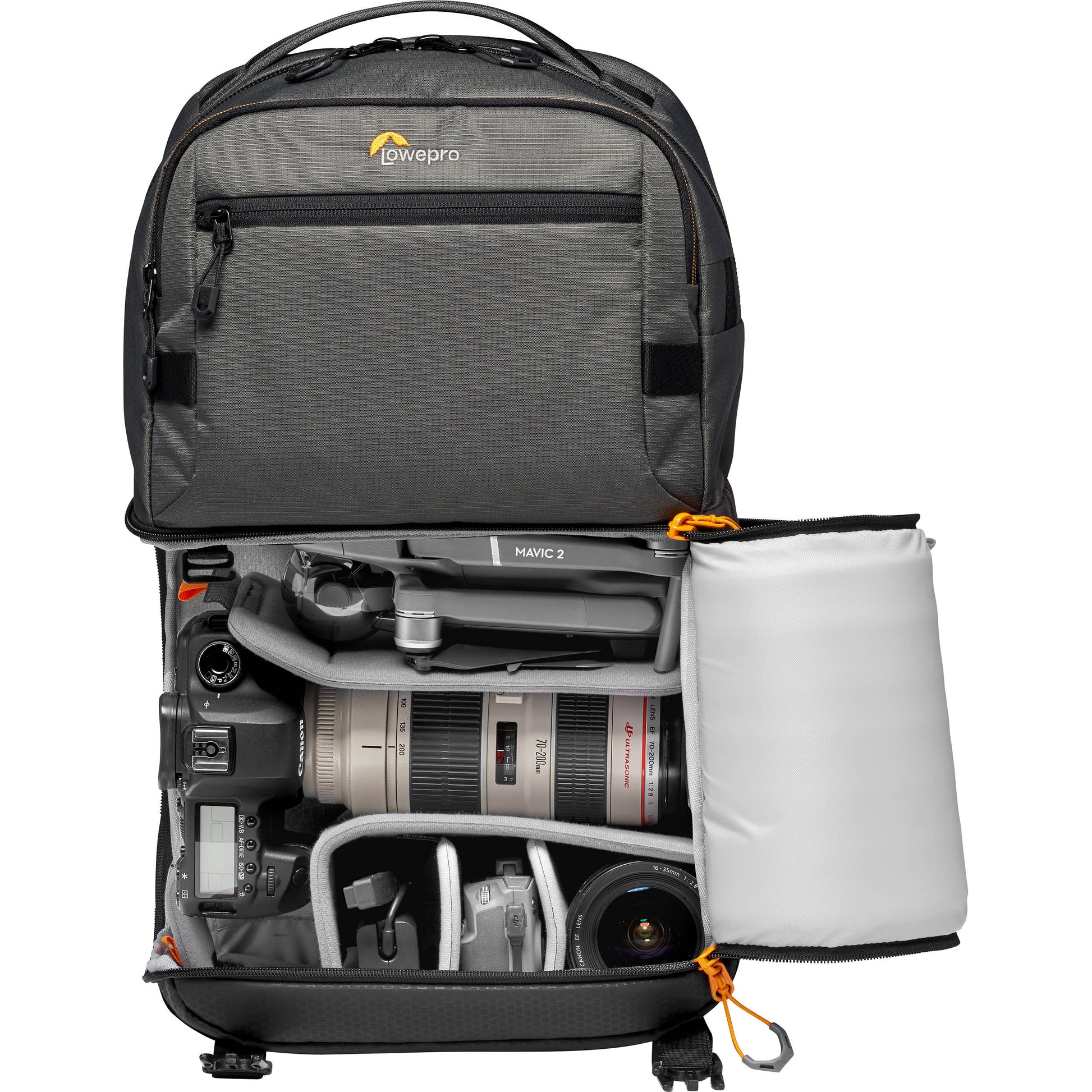 Lowepro Fastpack Pro BP 250 AW III backpack with laptop and camera

