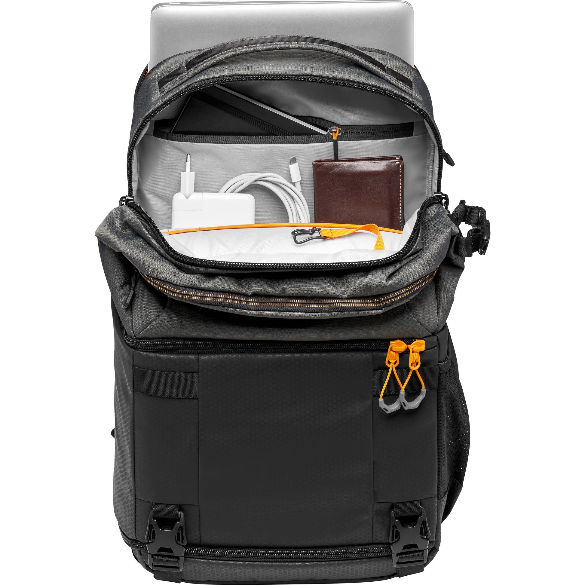 Lowepro Fastpack Pro BP 250 AW III backpack with laptop and camera
