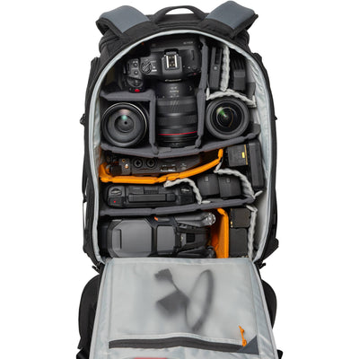 Lowepro ProTactic BP 450 AW III black professional camera backpack with 28L capacity