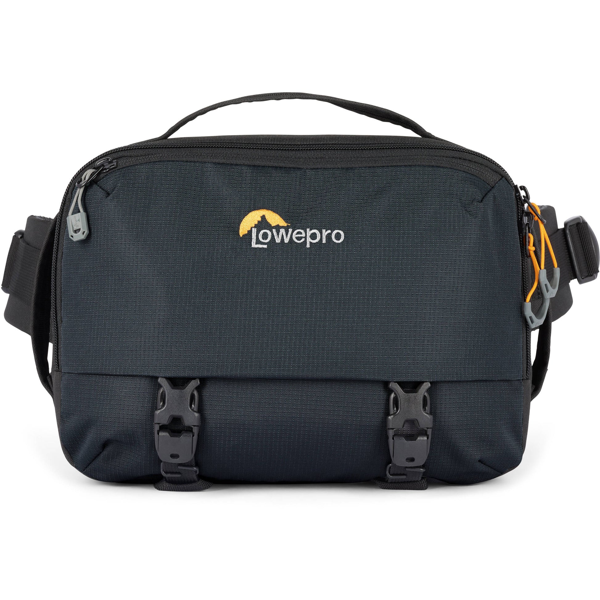 Eco-friendly Lowepro Trekker Lite SLX 120 camera bag with padded compartments and accessories

