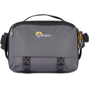Eco-friendly Lowepro Trekker Lite SLX 120 camera bag with padded compartments and accessories
