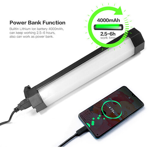 This video light delivers professional-grade illumination with magnet-mountable design and a long-lasting 4000mAh battery.