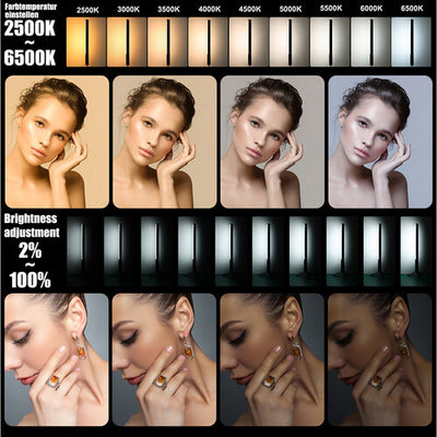 Convenient, versatile handheld photography light. It features 12 effects, various colour temperatures and customisable brightness.
